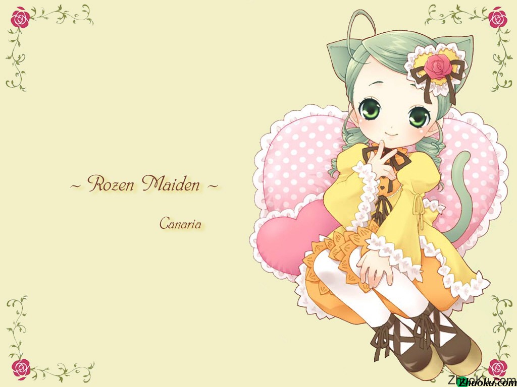 壁纸1024×768蔷薇少女