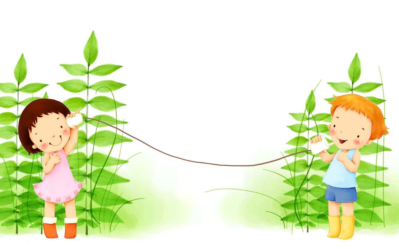 壁纸1680×1050我的童话世界 可爱卡通壁纸 壁