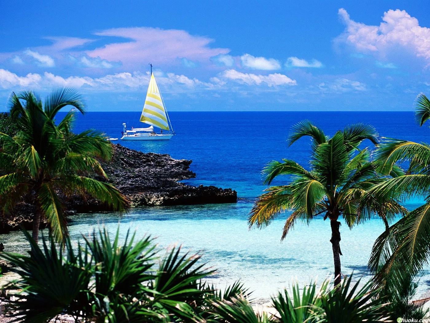加勒比海唯美风景摄影图__自然风景_旅游摄影_摄影图库_昵图网nipic.com
