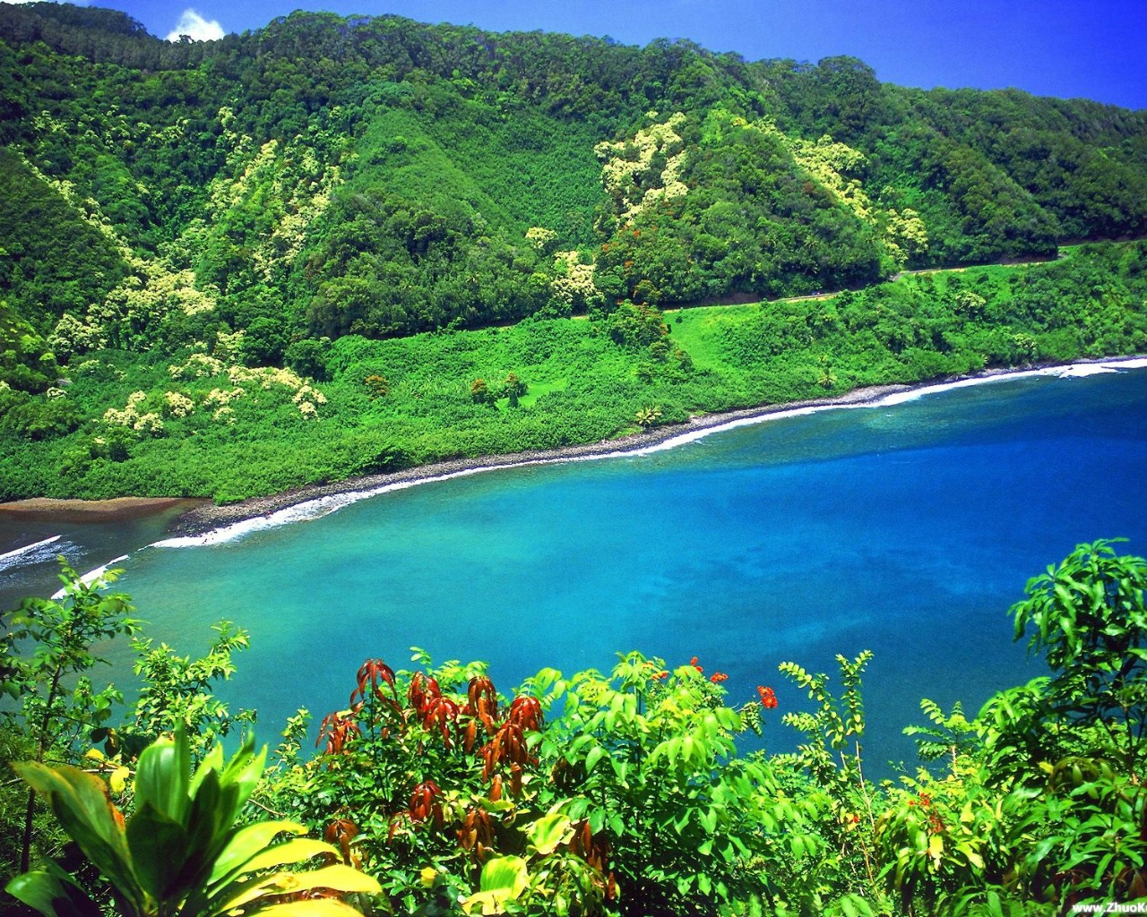 夏威夷海滨风光高清壁纸_风景_太平洋科技