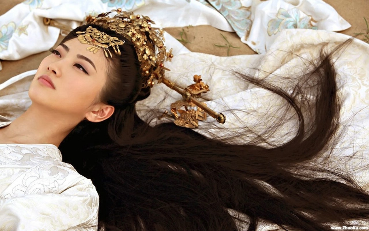 景甜 古装宽屏壁纸 壁纸2