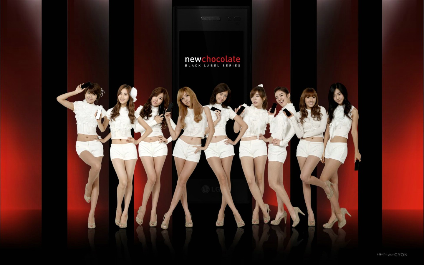 壁纸1440×900少女时代