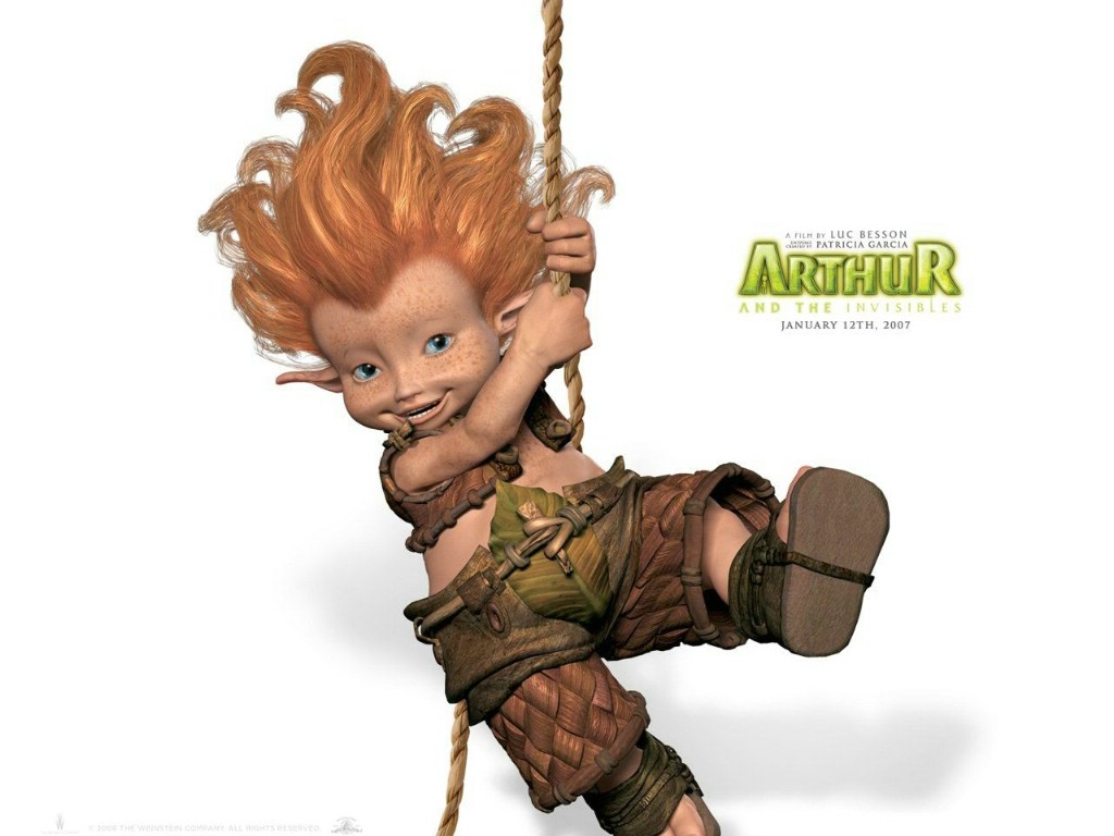 纸1024×768动画电影 亚瑟和他的迷你王国 壁