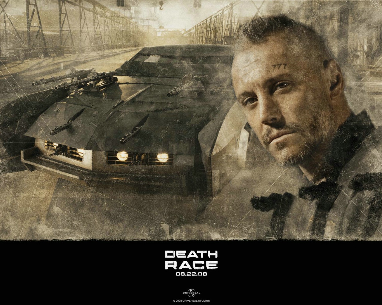 壁纸1280×1024死亡飞车death race 2008 壁纸